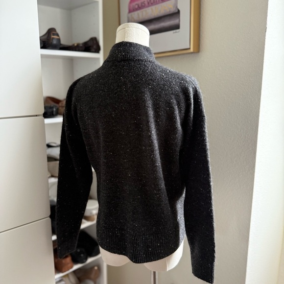 Madewell Donegal Redmond Mockneck Pocket Sweater Size Small - Picture 6 of 12